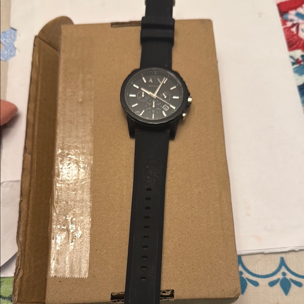 A/X Armani Exchange Black Chronograph Watch